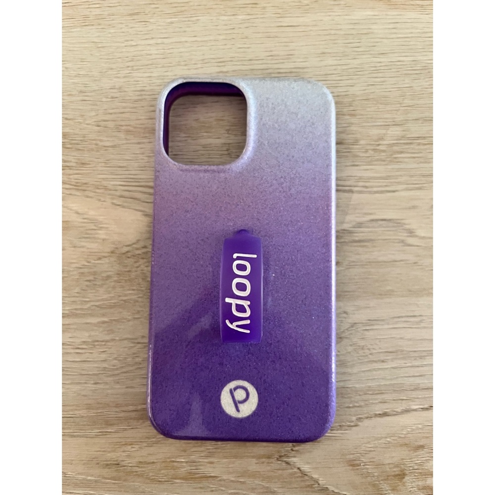 Loopy Case • iPhone 13 mini Purple Sparkle Ombré